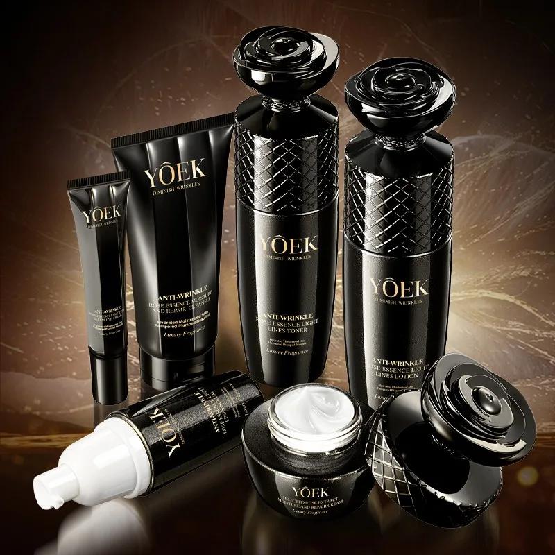 Ensemble de soins de la peau Anti-rides à l'extrait de Rose, nettoyage en profondeur, équilibre du v