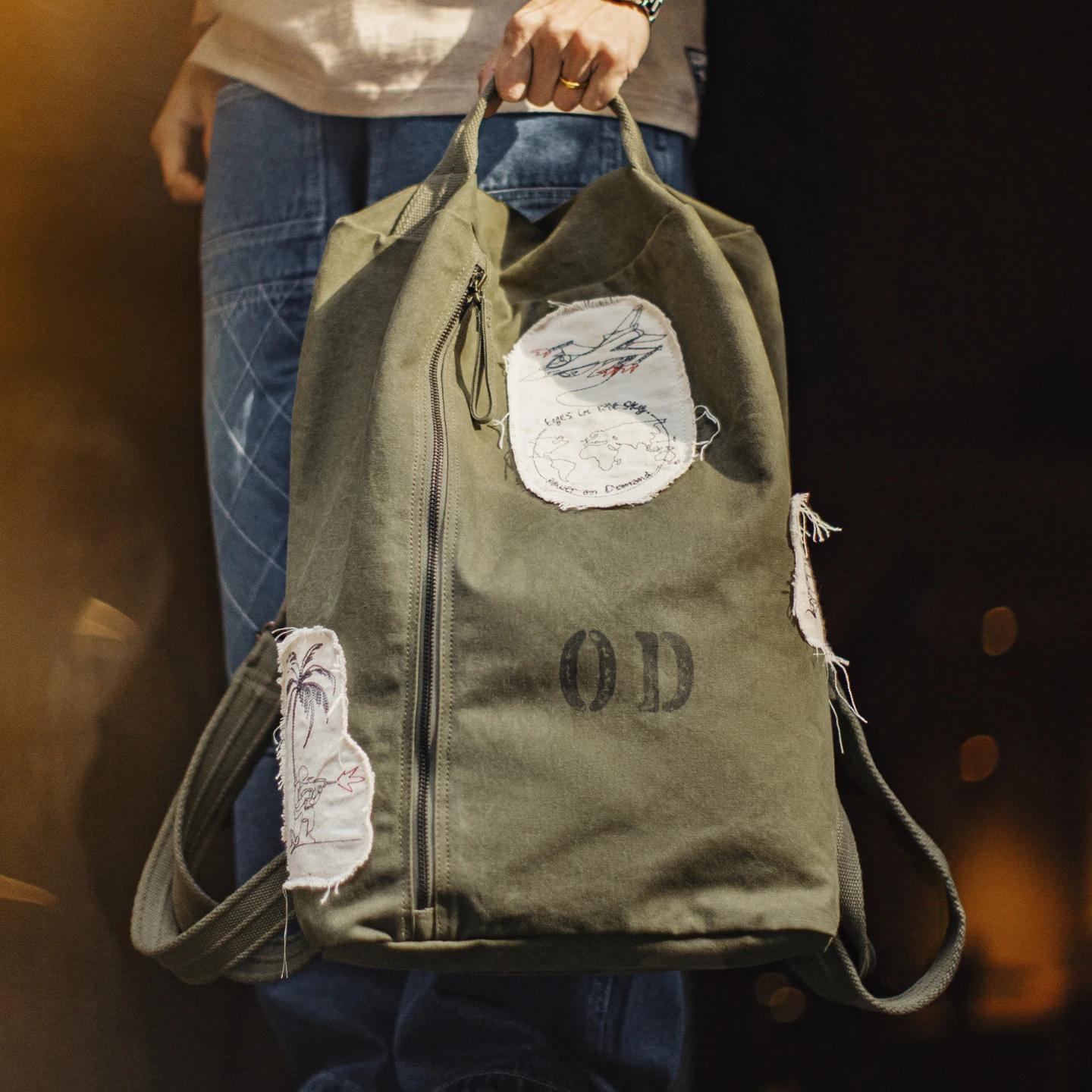 Maden Sac à dos tactique vintage pour hommes, grande capacité, sac à dos pour ordinateur portable, s