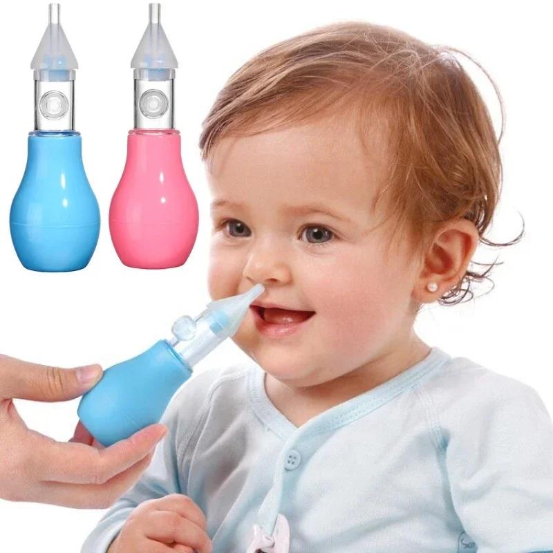 Aspirateur Nasal en Silicone pour bébé, pompe d'aspiration, nettoyeur de nez pour nourrissons, dispo