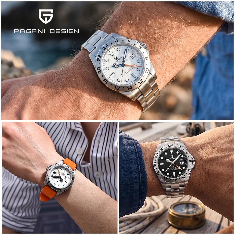 Pagani Design 2026 Nouvelle Montre de Plongée Homme 42 mm Saphir Mécanique Automatique GMT Étanche 1