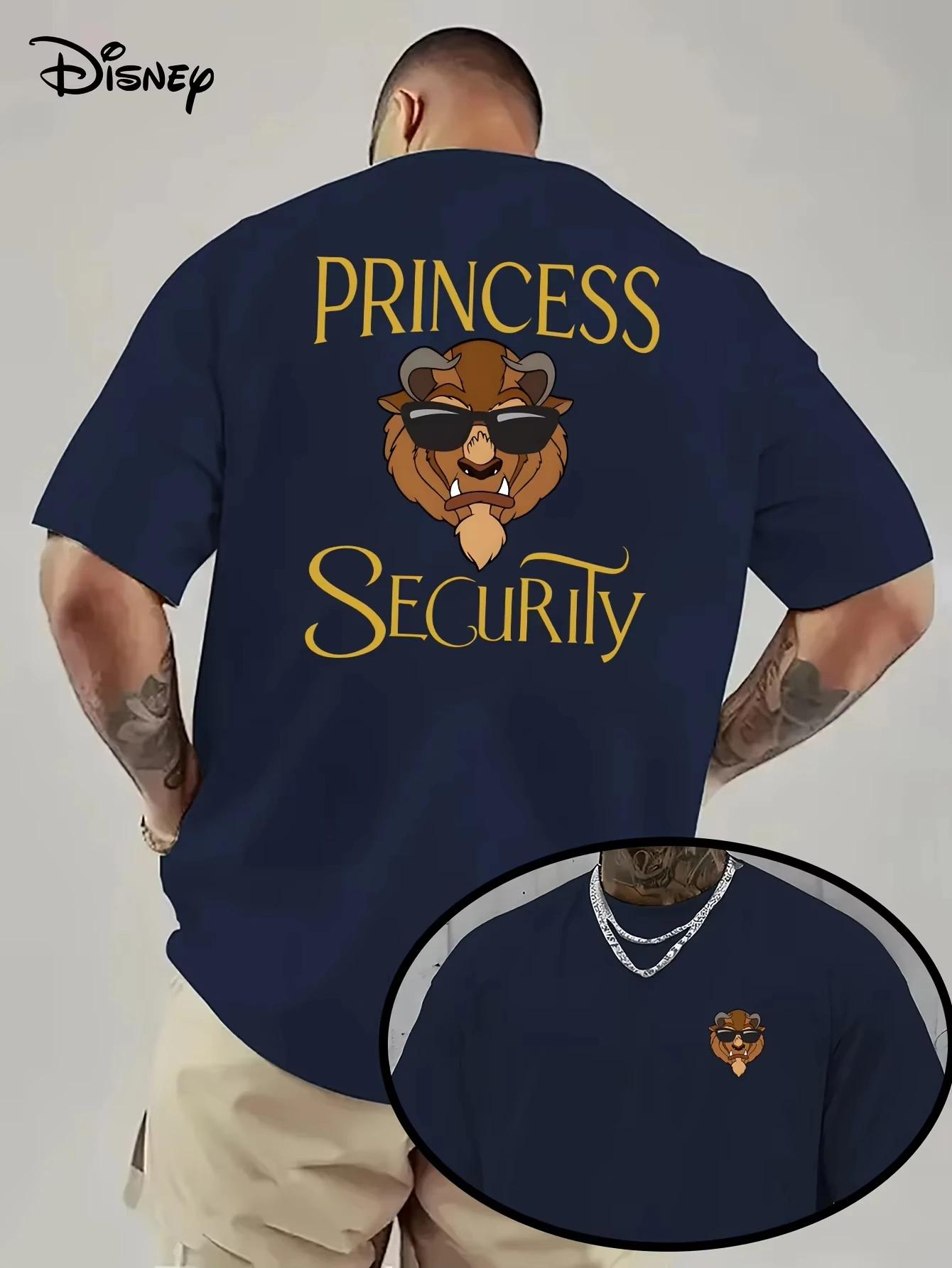 Disney La Belle et La Bête T-shirt Imprimé 2026 Hommes et Femmes Été Nouveau Manches Courtes Lâche Q