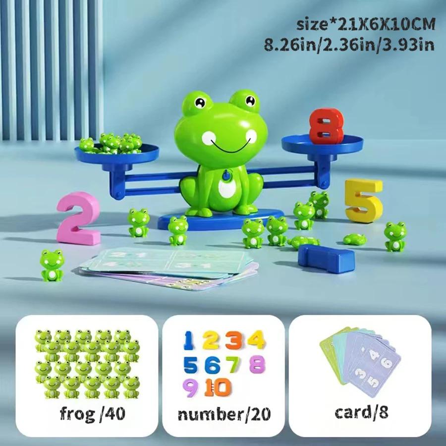 Jouets mathématiques d'intelligence mathématique, échelle de grenouille amusante, jouets d'éducation