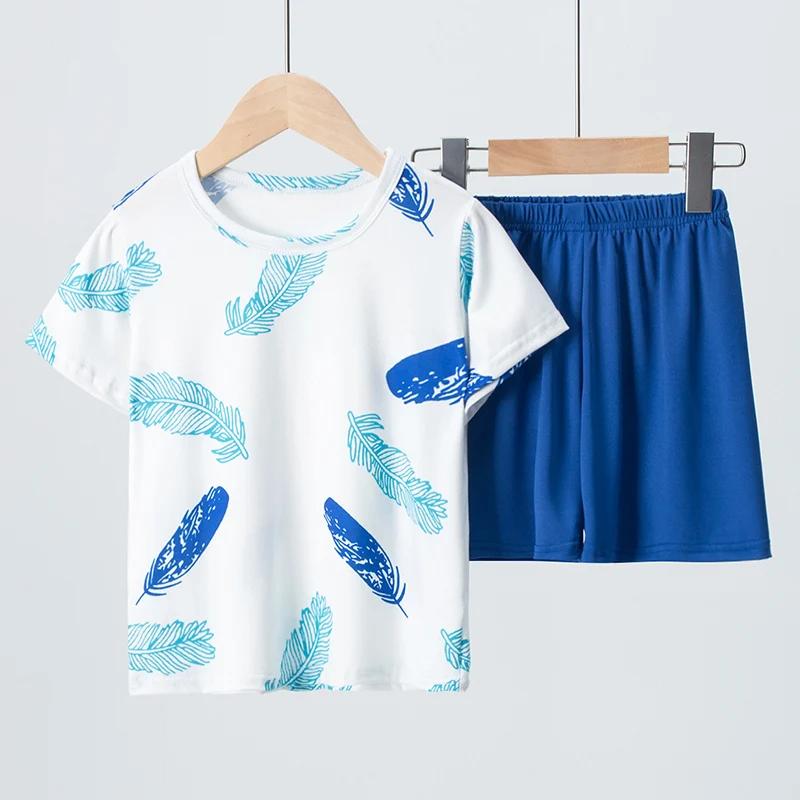 Vêtements d'été pour enfants, Short à manches courtes, costume 2 pièces pour garçons et filles, cost