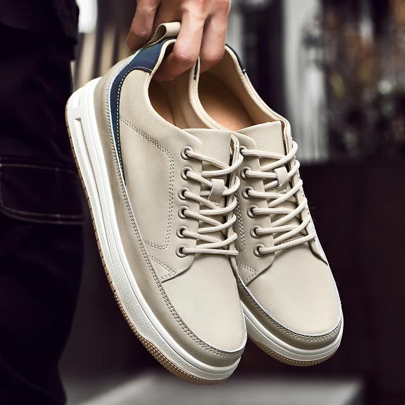 Chaussures de sport épaisses pour hommes, baskets élévatrices, semelle intérieure augmentée, recomma