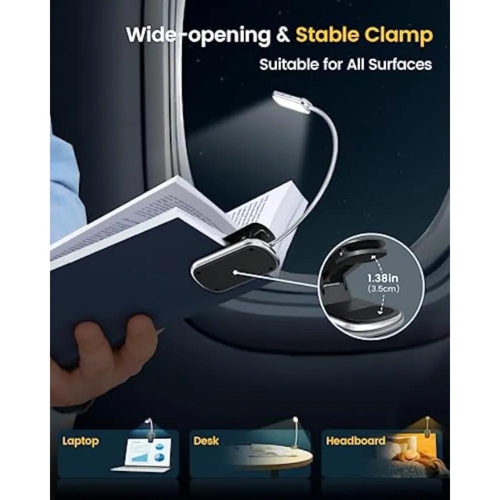 16 Led Posh Premium Mini livre lumière Usb Rechargeable lampe de lecture soin des yeux Mini pince su