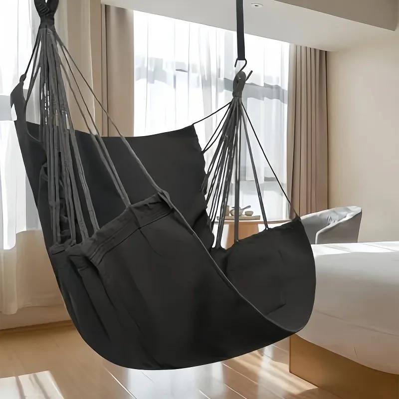 1pc loisirs tissu hamac chaise extérieure balançoire chaise hamac dortoir hamac chaise Anti renverse