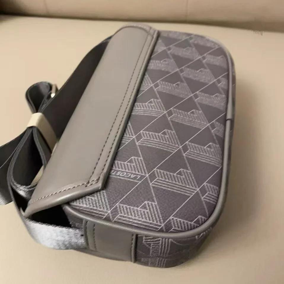 Nouveau sac messager rétro imprimé pour homme, sac bandoulière décontracté en PU tendance avec rabat