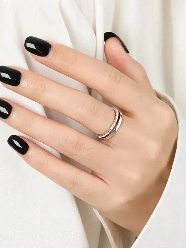 Bague en argent Sterling 925 pour femmes, bague classique scintillante en Zircon, fiançailles, maria