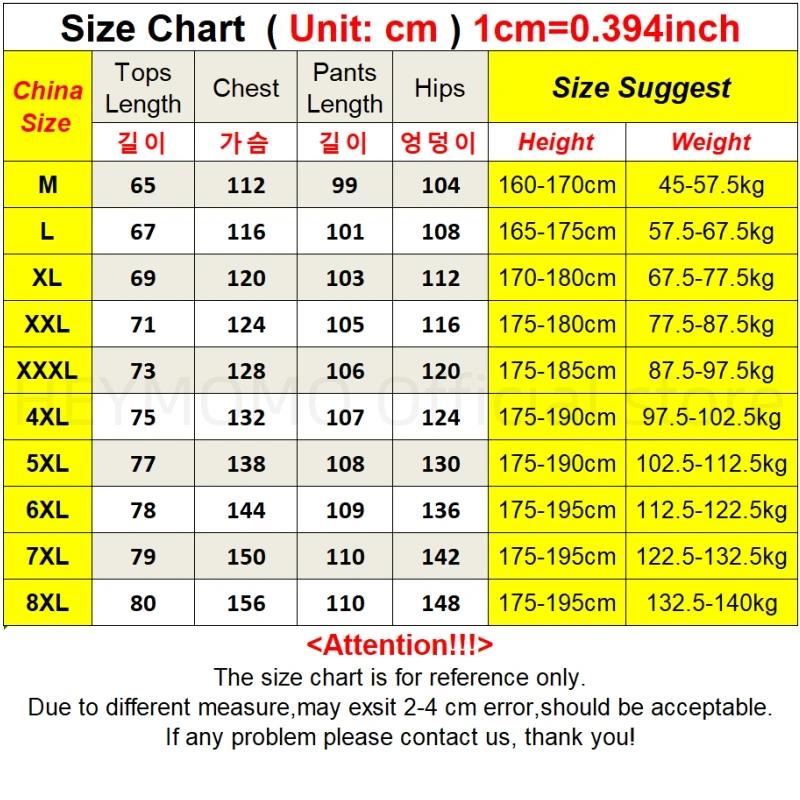 8XL hommes veste 2 pièces survêtement ensemble imperméable à rayures latérales grande taille 6XL 7XL