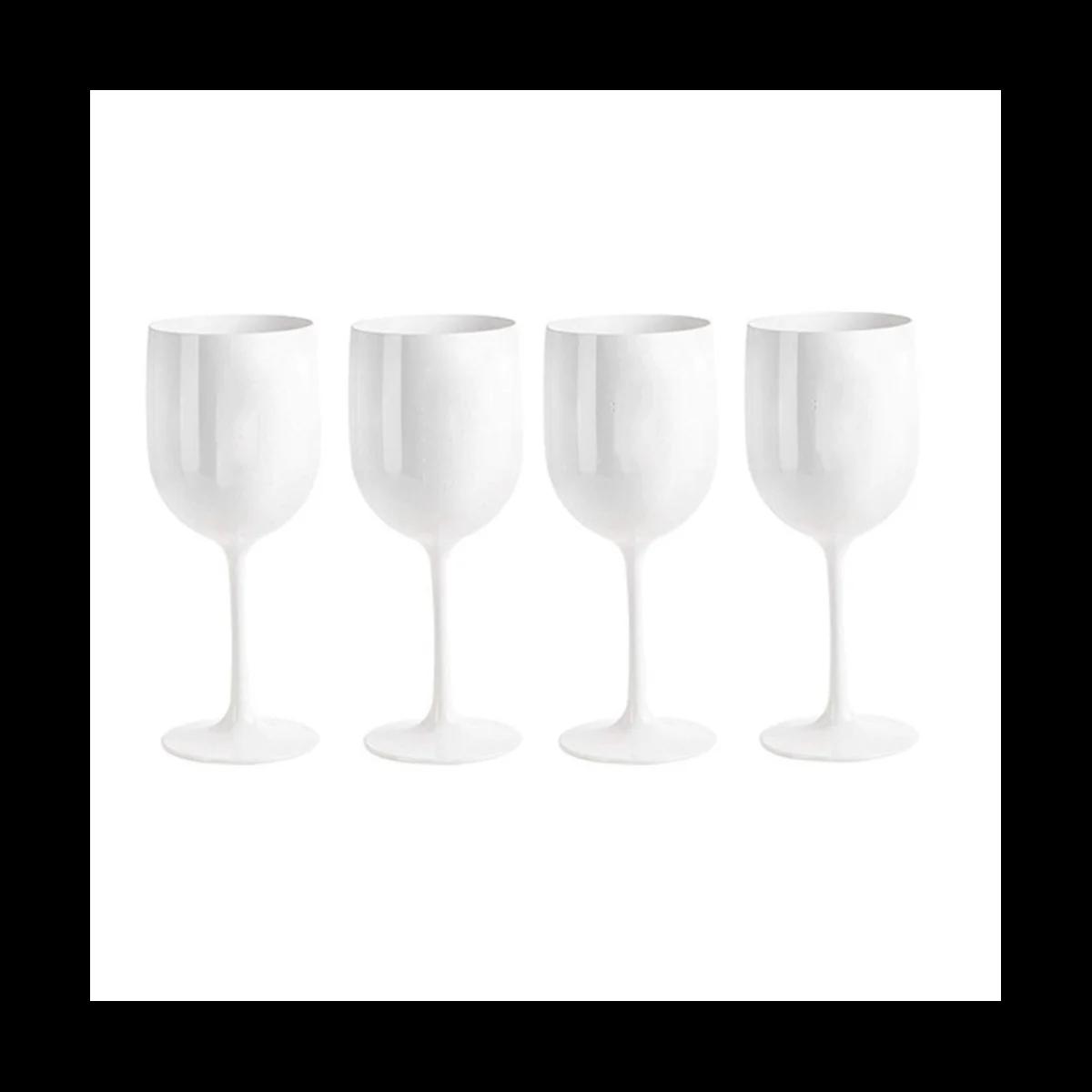 ATIONS-Verres à vin incassables et fourmis, verres à vin en plastique, très incassables, 4 pièces