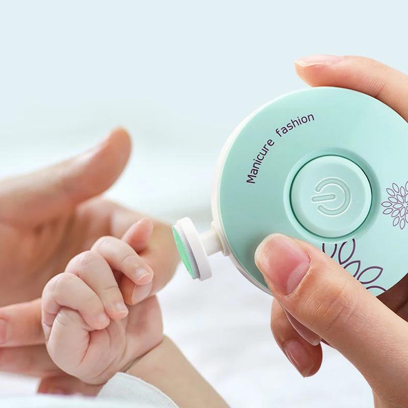 Coupe-ongles électrique pour bébé, outil de polissage des ongles pour enfant, ciseaux de manucure po