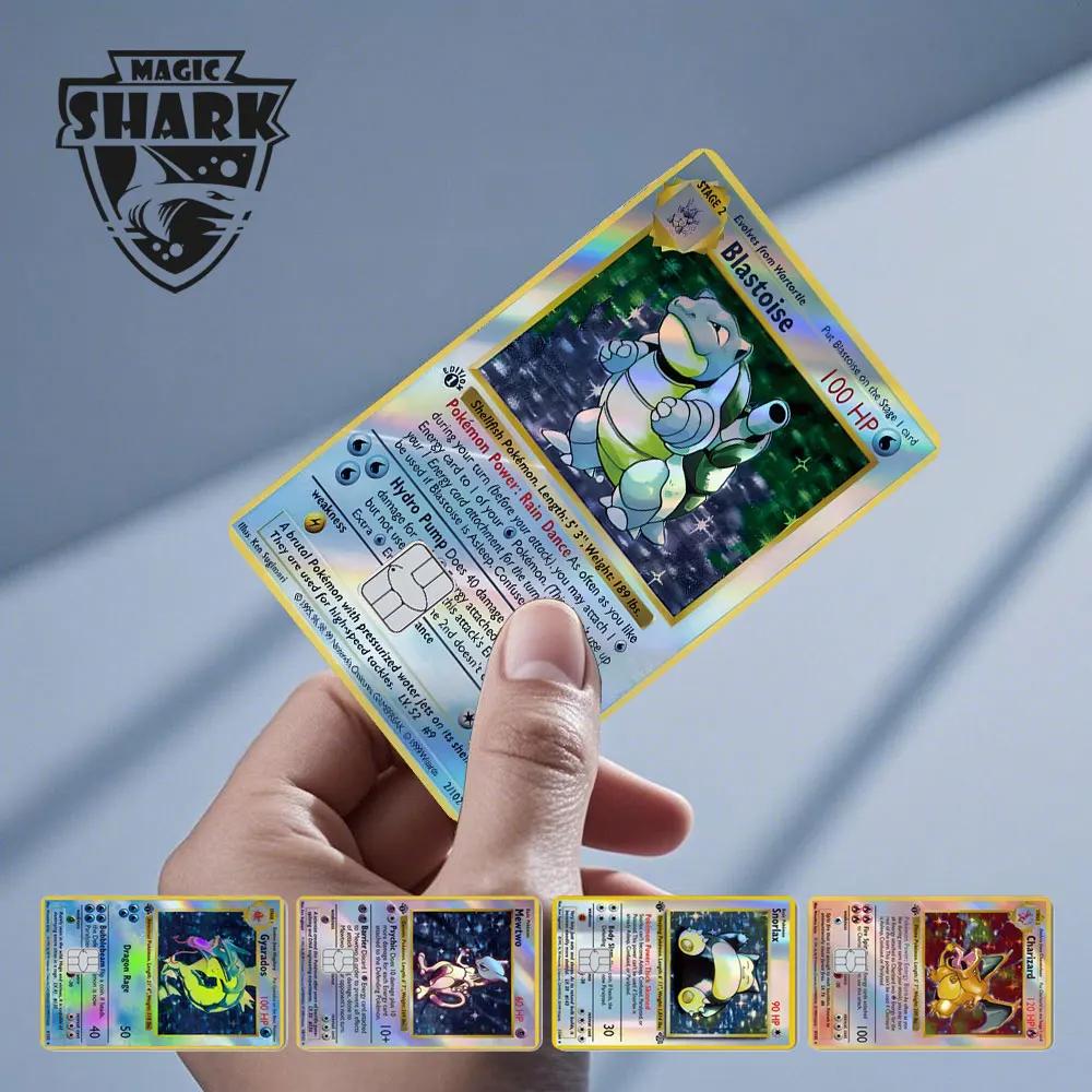 Charizard Gyarados Venusaur Blastoise Mewtwo écureuil ronflement holographique Laser carte de débit