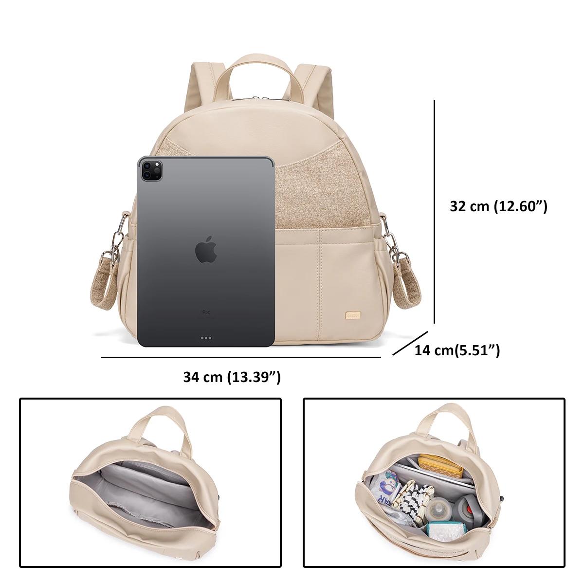 Soboba sac à dos à couches pour femmes sac à langer multifonctionnel de grande capacité avec 2 sangl