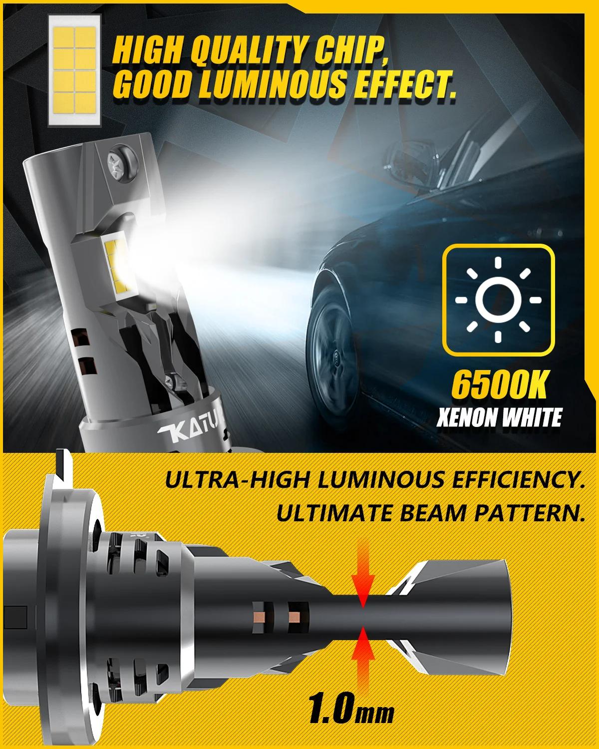 2x haute puissance H7 phare LED 1:1 Mini taille phare 20000LM 6500K lampes de voiture Super lumineux