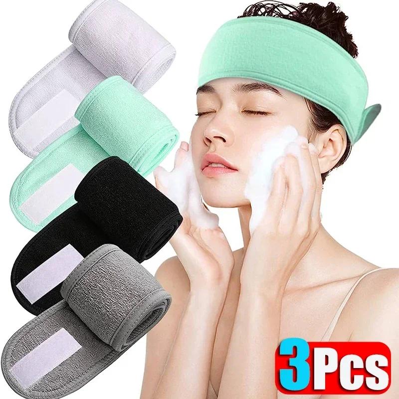 Bandeau réglable pour femmes, large bandeau pour Spa, Yoga, bain, douche, maquillage, lavage du visa