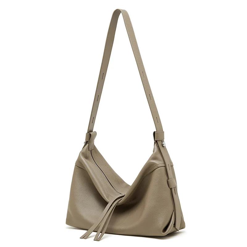 YANATARI sac de boulette en cuir souple sac en cuir souple grande capacité minimaliste sac à bandoul