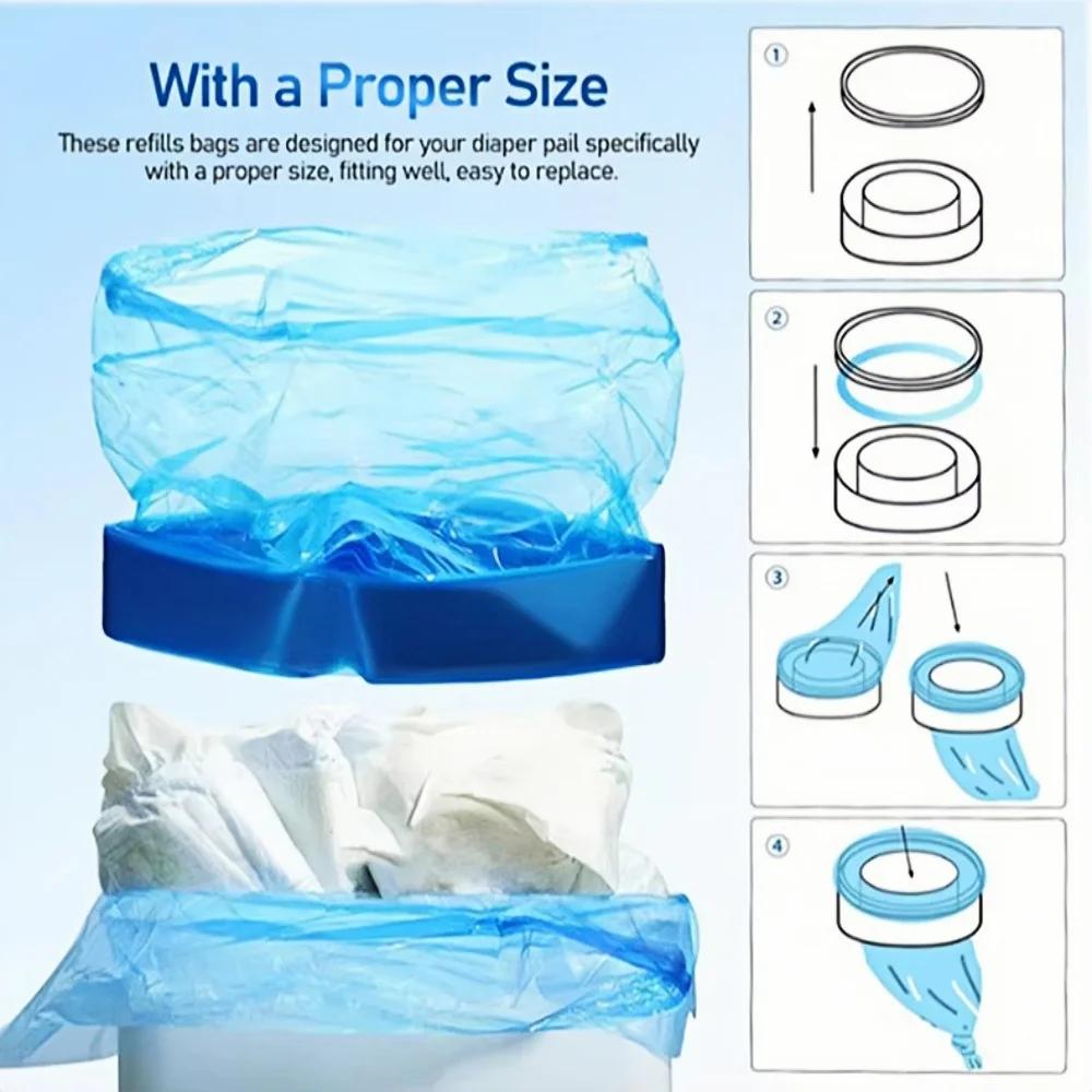 Sacs de recharge de seau à couches pour Sangenic Tommee Tippee pour génie pour Angelcare pour Munchk