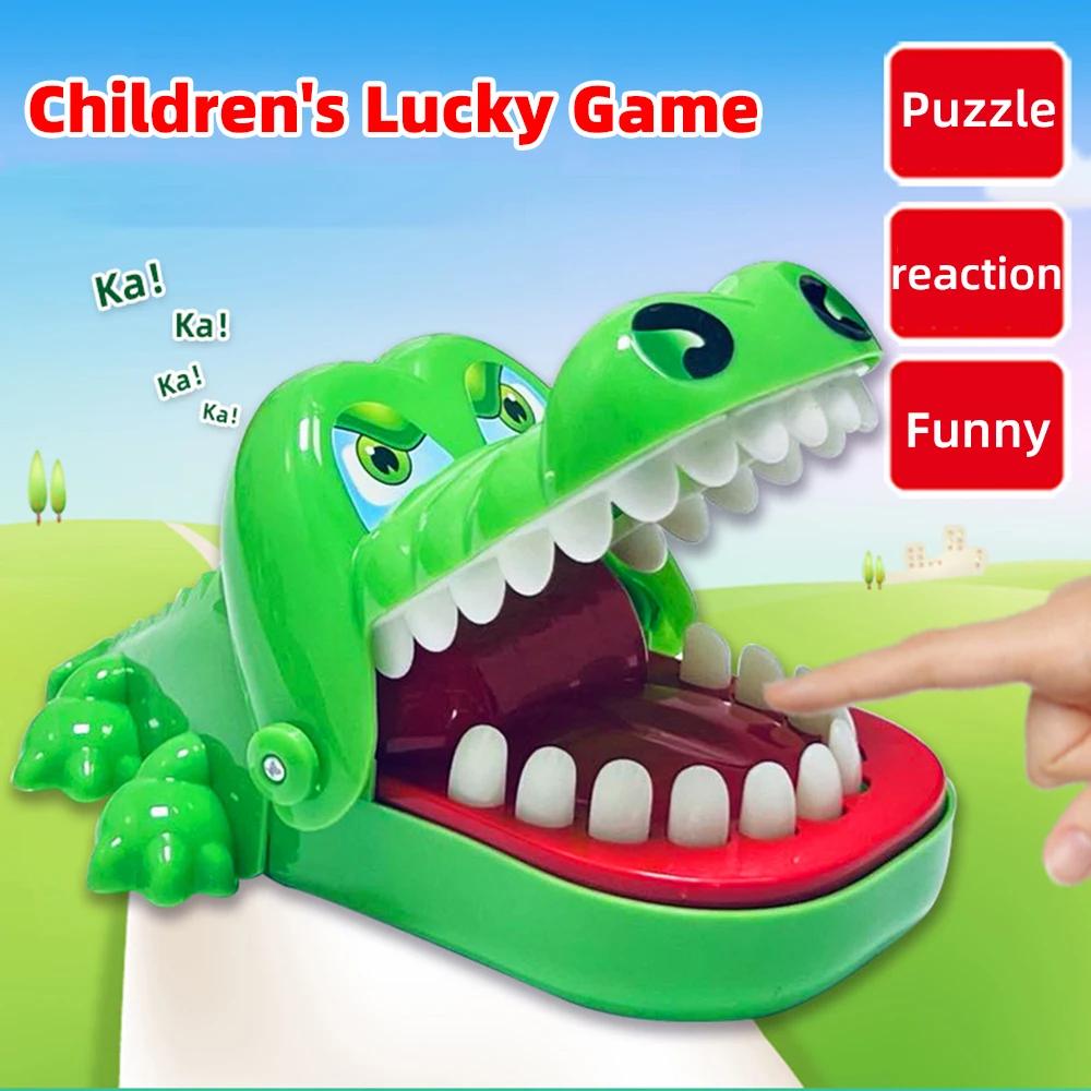Jouets de dents de crocodile pour enfants, morsures de crocodile, entraînement de réaction des doigt