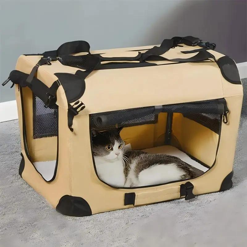 Cage pour chien de voiture pour animaux de compagnie, lit pour chat et sac pour chat, sac pliable po