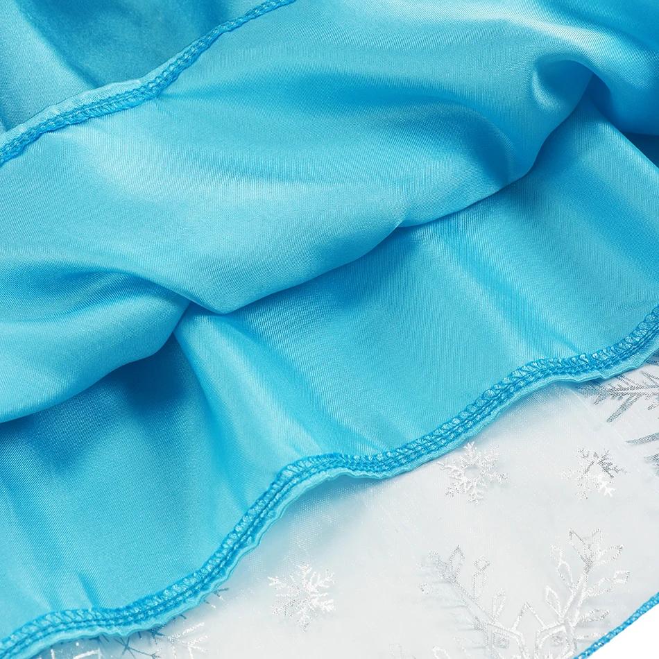 Costumes reine des neiges Elsa pour filles, Robe de bal de carnaval, vêtements de jeu pour enfants,