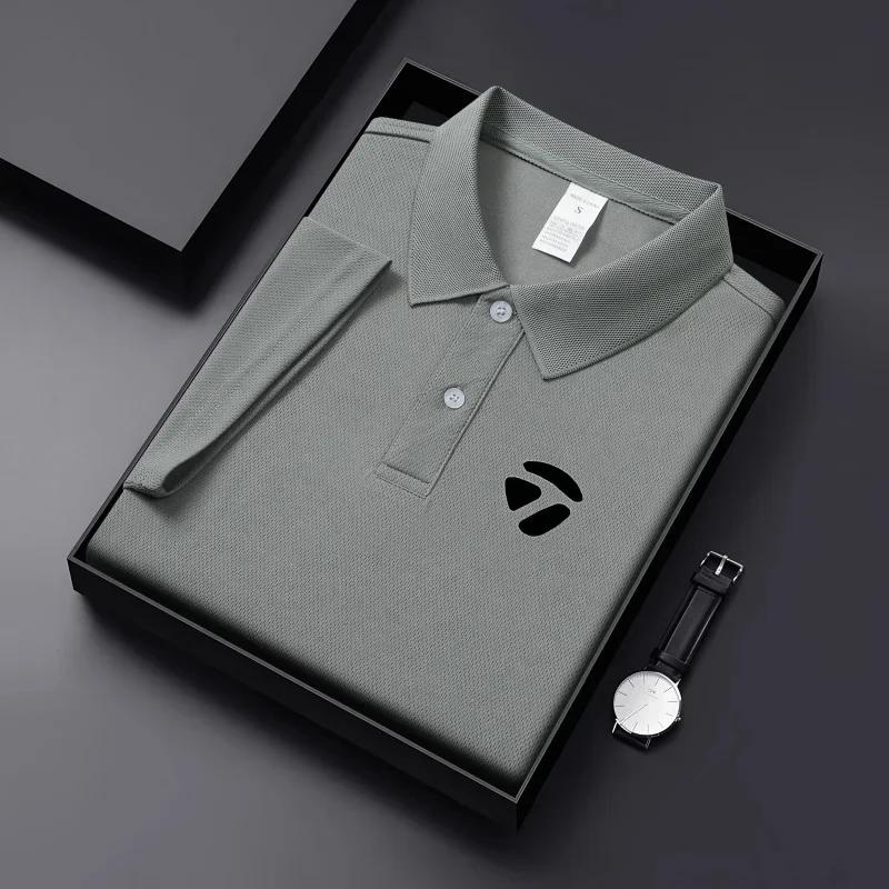 T-shirt décontracté à manches courtes et col revers pour homme, idéal printemps-été, style sport gol