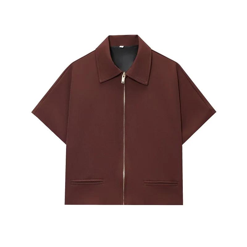 MUJER 2025 veste courte femmes fermeture éclair varsité femmes vestes à manches courtes femmes mante