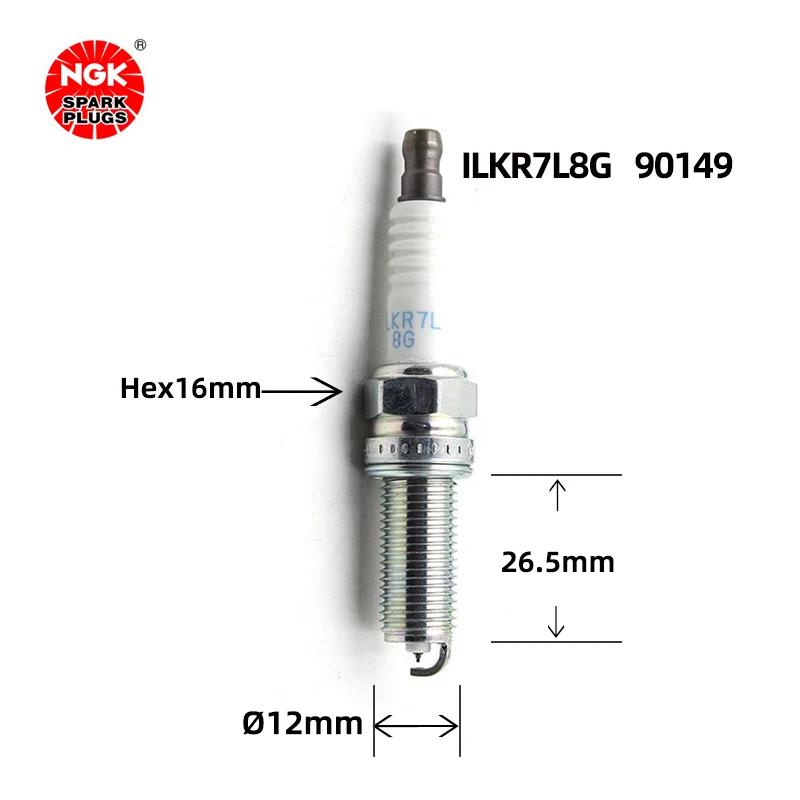 La bougie d'allumage NGK Iridium Platinum ILKR7L8G 90149 convient pour Jiangling Yuseng S330 Land Ai