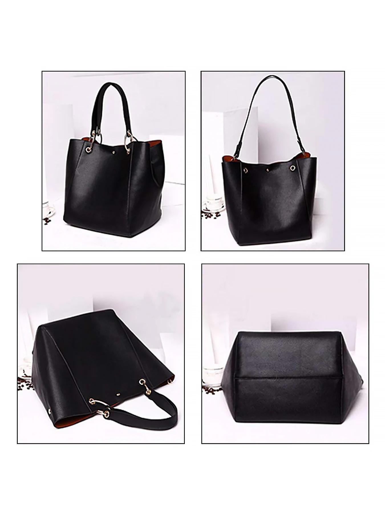 Pahajim sacs à main pour femmes grand sac fourre-tout en cuir PU sacs à main imperméables sac à band