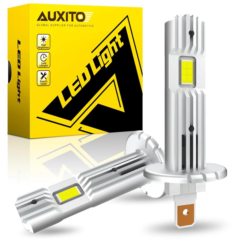 AUXITO 2 pièces 12000LM H1 LED ampoule de phare H1 LED Canbus voiture phare antibrouillard 6500K bla