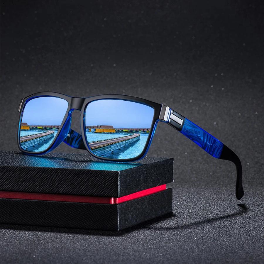 Lunettes de soleil carrées classiques UV400 pour hommes et femmes, 3 pièces, pour la conduite, la pê