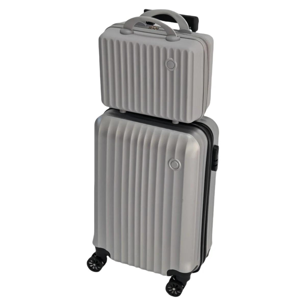 Ensemble de 2 pièces, boîtier de chariot de 20 pouces et combinaison de valise de 14 pouces, roues u