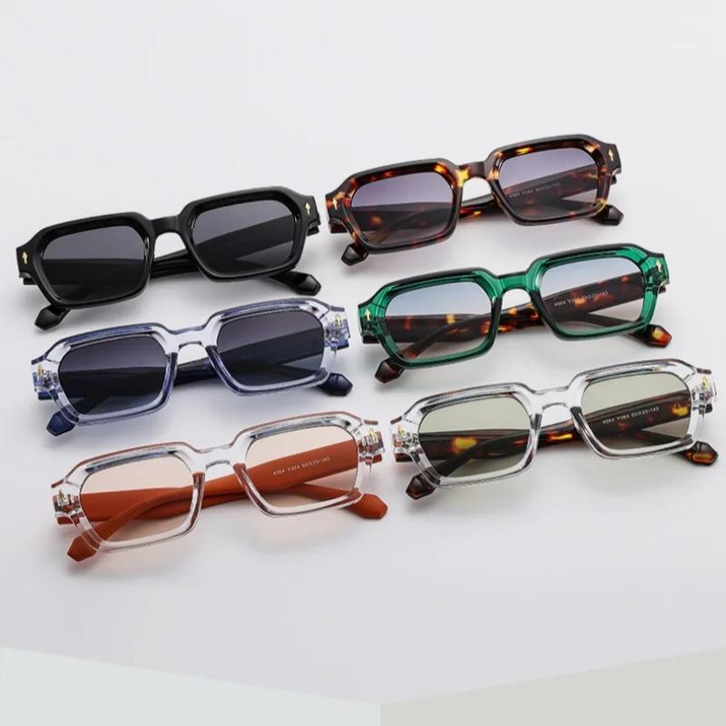 Nouvelle mode petites lunettes de soleil carrées pour femmes hommes Design moderne rétro Double coul