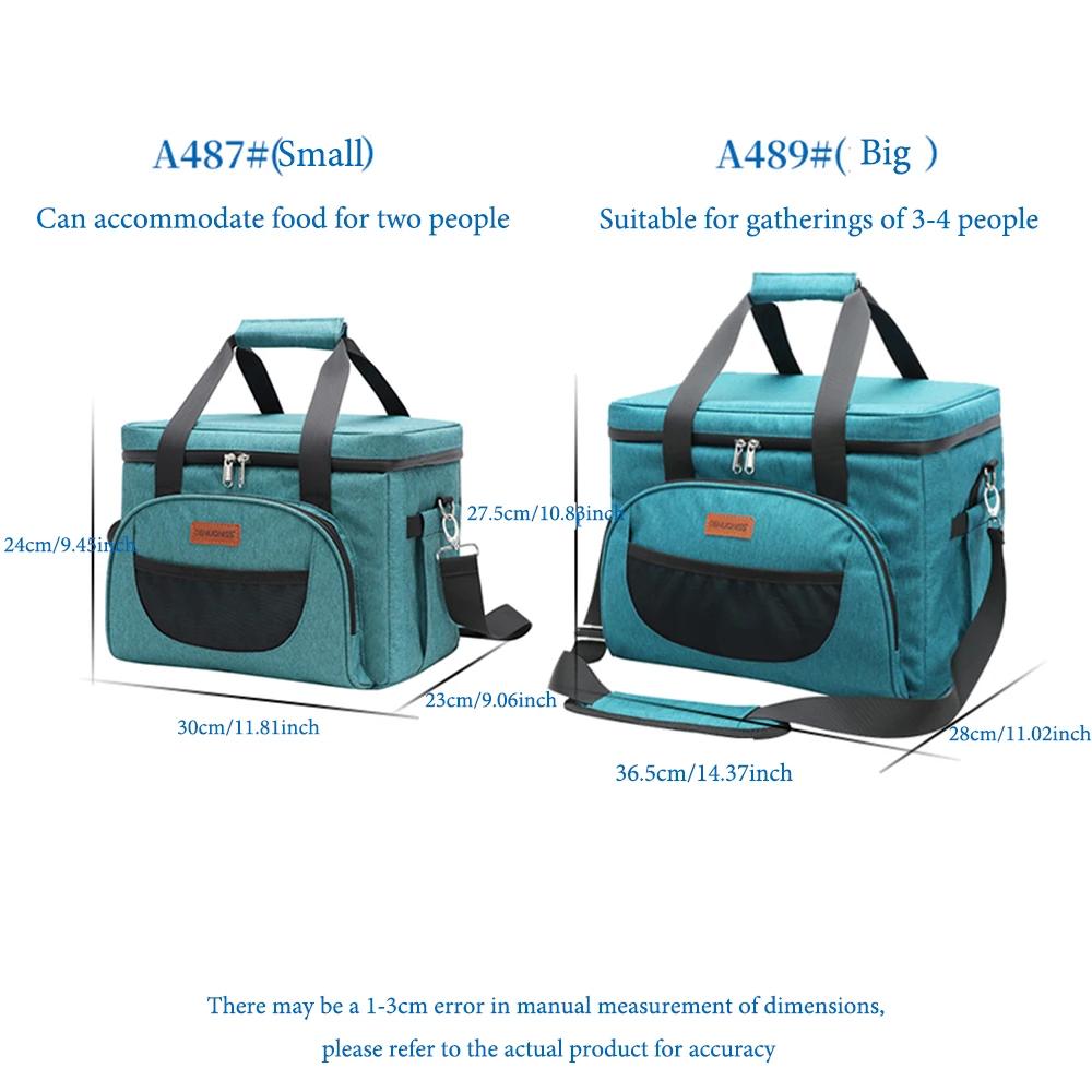 DENUONISS 16/28L sac isotherme à bandoulière pour aliments sac thermique pique-nique Camping sac iso