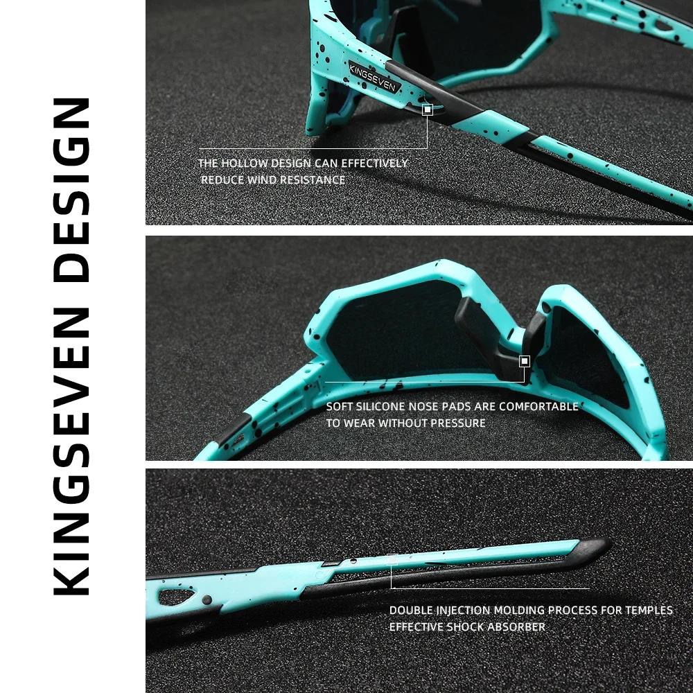 KINGSEVEN lunettes de soleil de cyclisme hommes femmes lunettes de vélo escalade Anti-UV vélo sport