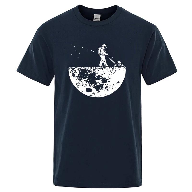 Hommes T-shirt de haute qualité 100 % coton drôle nettoyeur lunaire impression décontracté Cool ampl