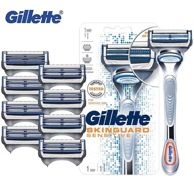 Rasoir Gillette SkinGuard, rasoir pour homme, lames confortables à deux couches, plus adaptées aux p