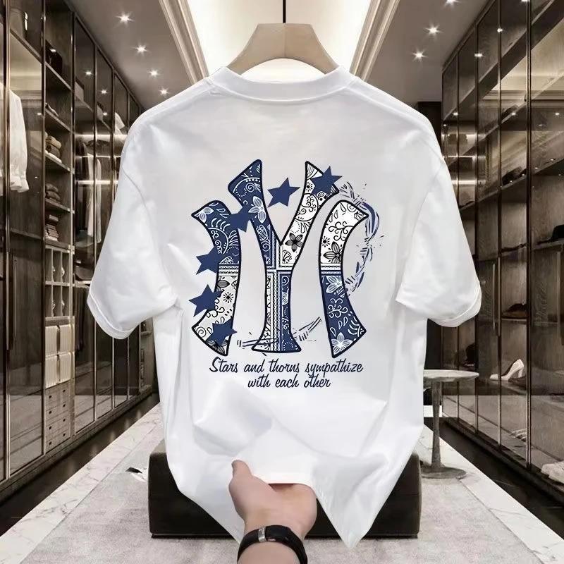 Nouveau T-shirt décontracté à manches courtes pour hommes et femmes, version été, tendance, coupe am