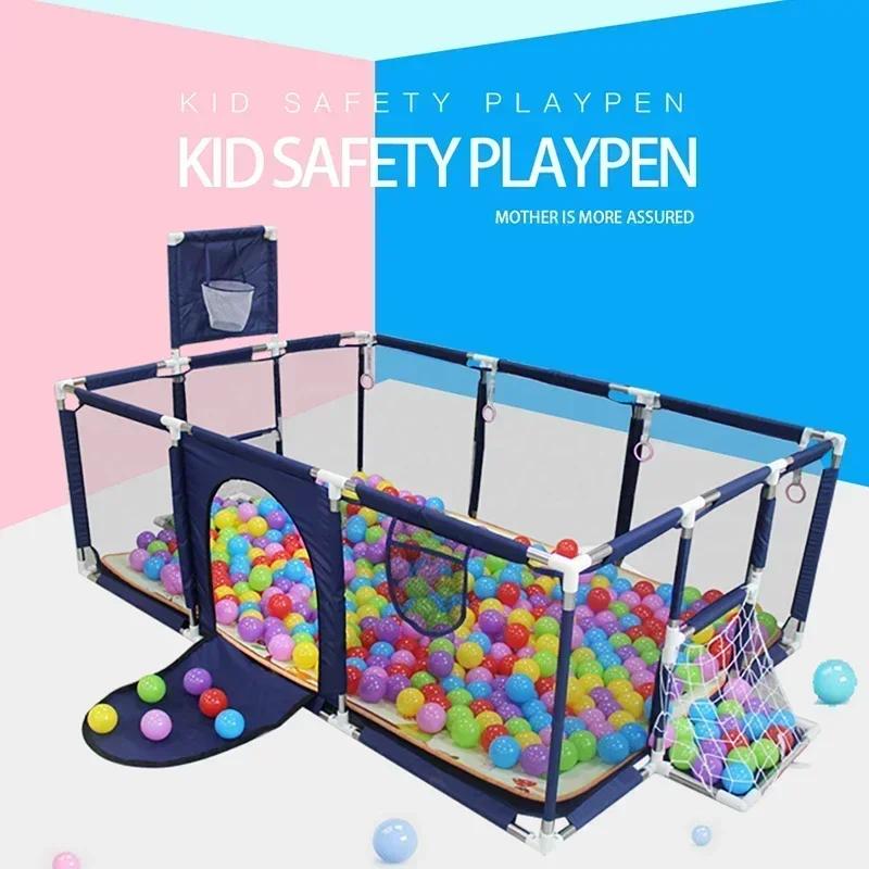 Parc de jeux pour bébé Corralito pour bébés en bas âge avec tuyaux en acier épais parc de jeu pour e