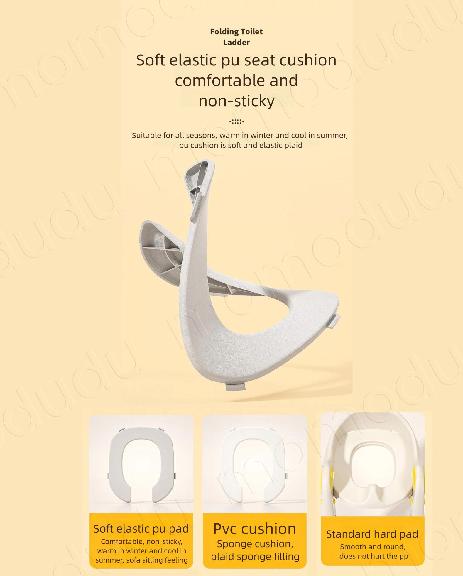 Siège de toilette portable 2-en-1 pliable pour enfants, siège d'apprentissage de la propreté avec ma