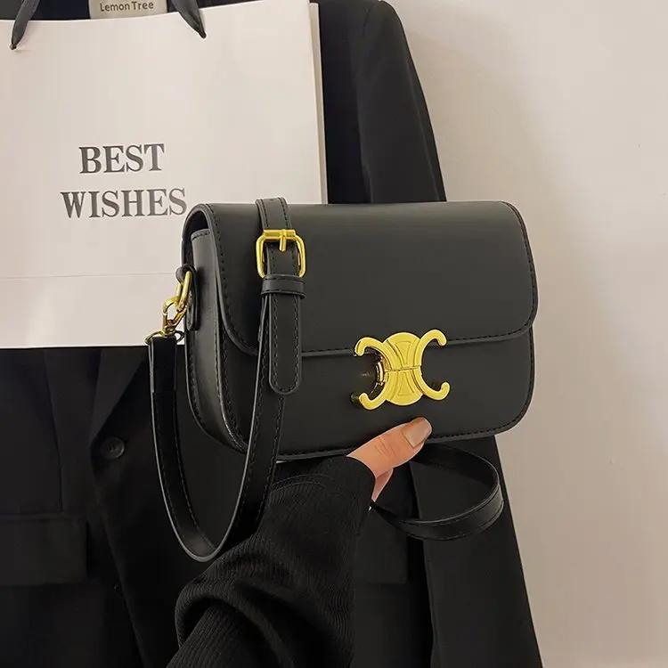 Sac messager classique vintage pour femmes 2026, en cuir suédé souple, idéal pour les occasions de b