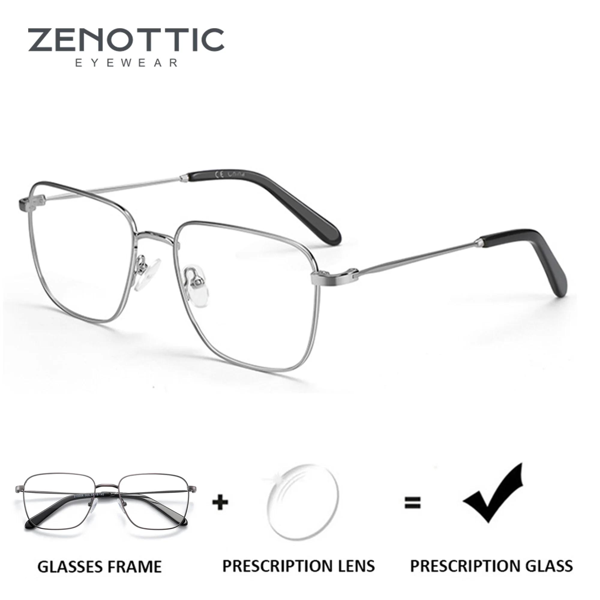 ZENOTTIC carré lunettes de Prescription hommes mode myopie lunettes progressives femmes optique Anti