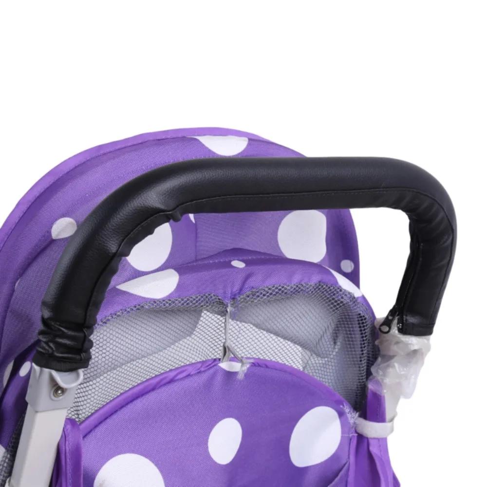 Juste de protection en cuir PU pour poignée de poussette de bébé, étui d'accoudoir de poussette, acc