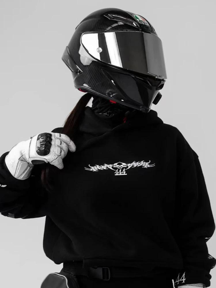 Sweat à capuche unisexe, style streetwear sombre, imprimé graphique épée magique lumineuse, coupe am