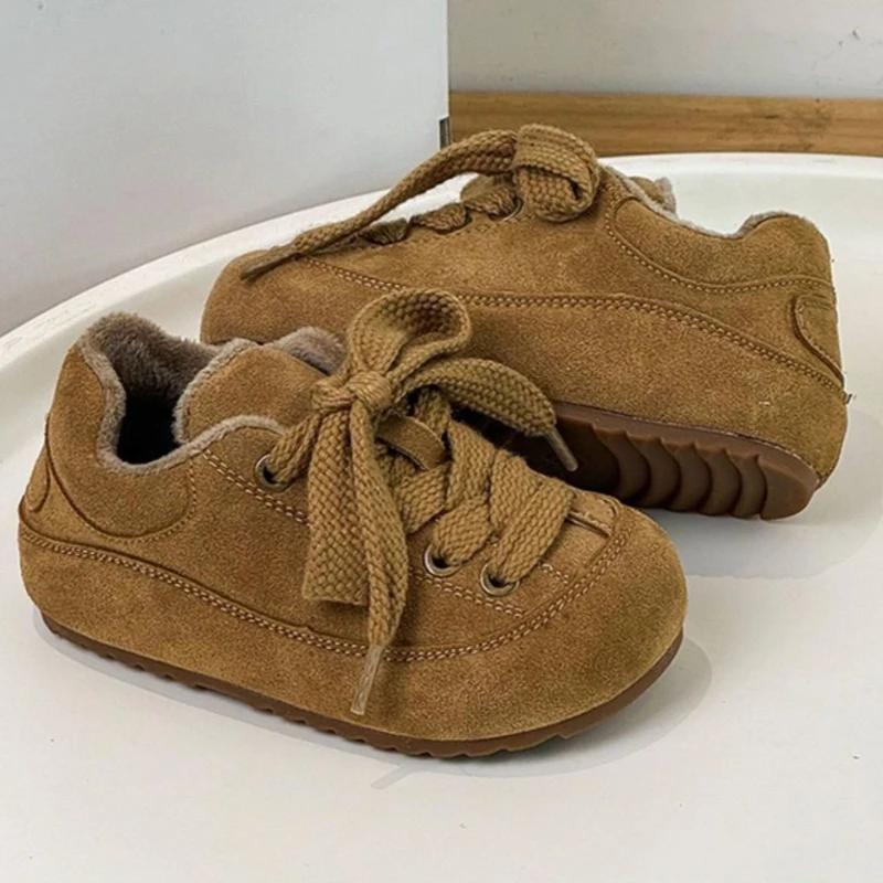 Baskets chaudes en coton pour enfants filles, chaussures d'hiver à isolation thermique, confortables
