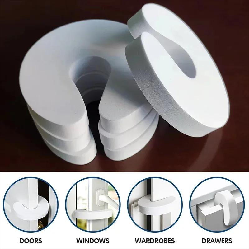 6 pièces porte doigt pincement gardes bébé à l'épreuve portes Slam bouchon Extra doux mousse protect