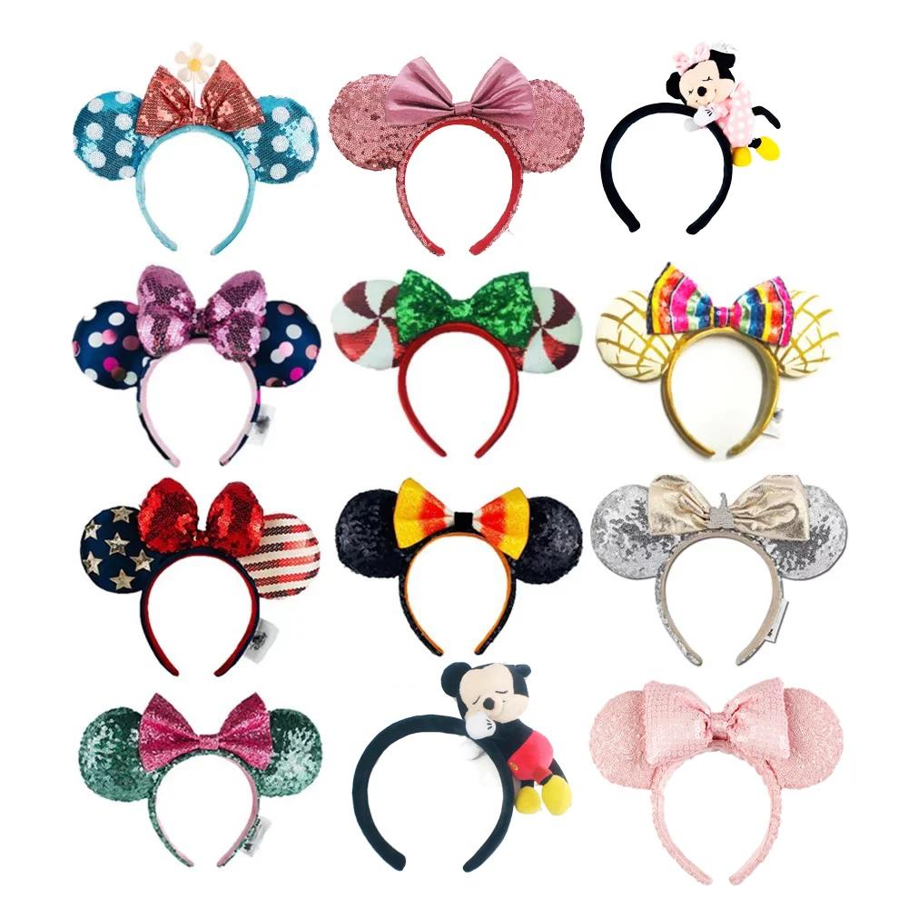 Disney peluche Animal bandeau Mickey paillettes oreilles COSTUME Hallowmas bandeau Cosplay peluche c
