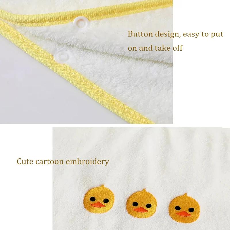Serviette de bain à capuche en velours de corail doux pour bébé, peignoir pour enfant, mignon, Anima