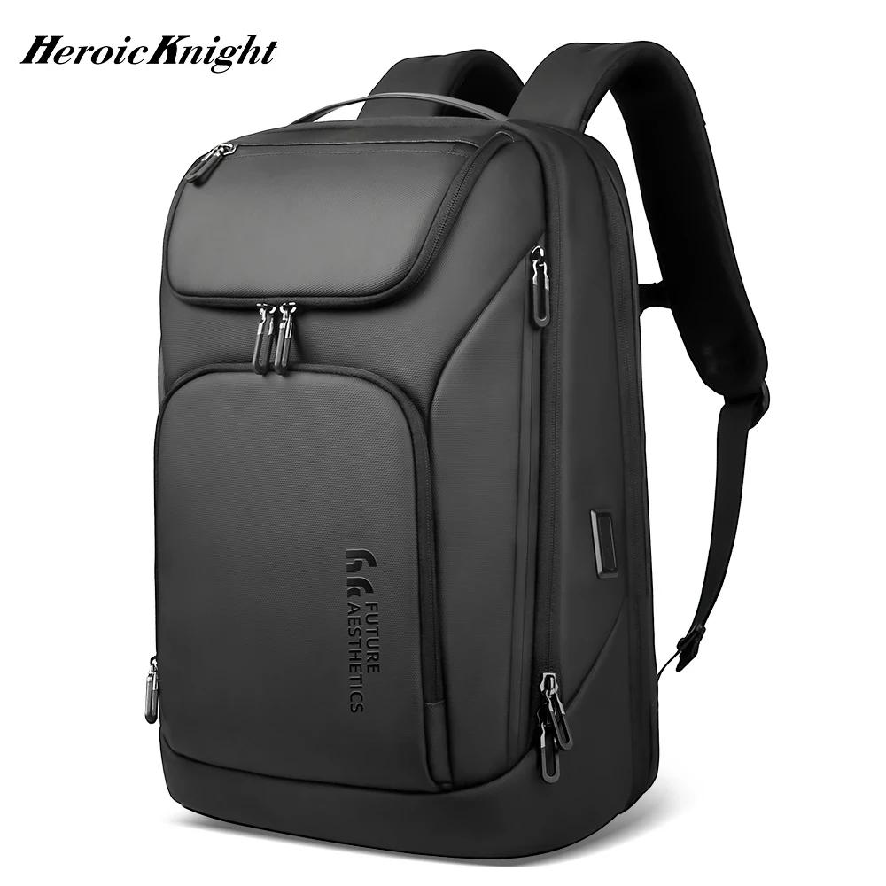 Heroic Knight-Sac à dos d'affaires étanche pour homme, sac de voyage pour ordinateur portable 17.3 "