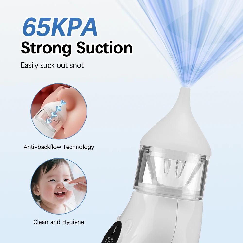 Aspirateur Nasal électrique pour bébé, ventouse de nez pour bébé et tout-petit, nettoyeur de nez Rec