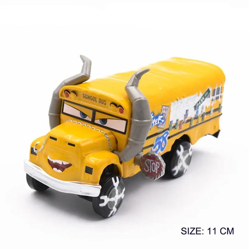 Disney Pixar jouet voiture 2/3 foudre Mcqueen Fritter Miss Frank Collection 1:55 modèle en alliage d